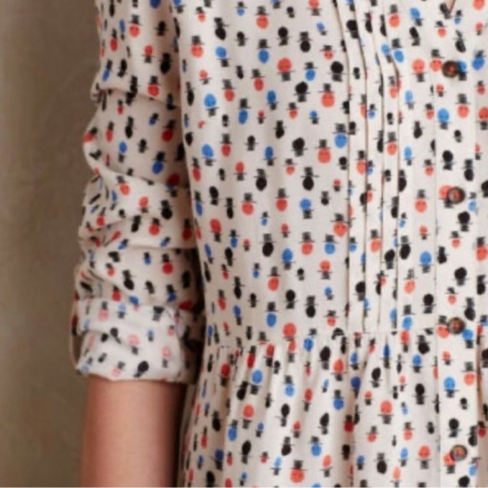 Anthropologie Maeve Patterned Top Sz 8 - Picture 3 of 9